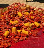 Boiled seafood New Orleans