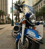 New Orleans Police motorcycle