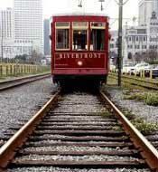 Riverfront Streetcar in New Orleans