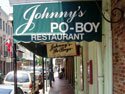 Johnny's Po-boy Restaurant in the French Quarter